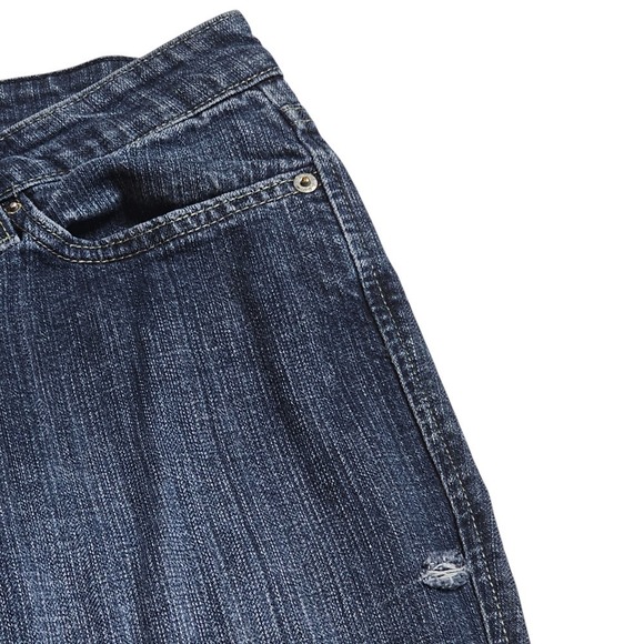 Levi Strauss & Co. Mid Rise Straight Leg Jeans Dark Wash‎ Denim 16M - Picture 10 of 16